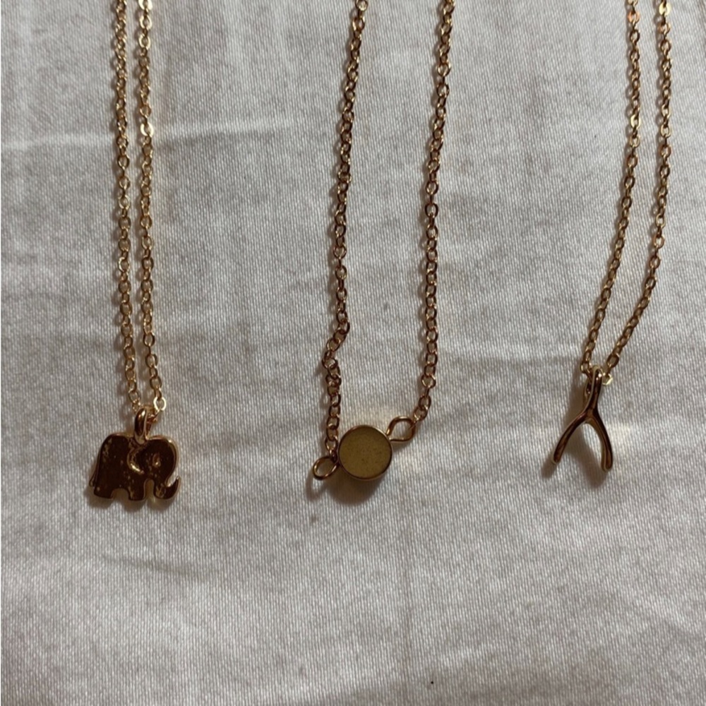 gold necklaces